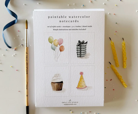 celebrate paintable notecards
