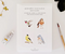 backyard birds paintable notecards