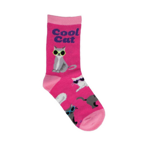 cool cat socks child age 4-7