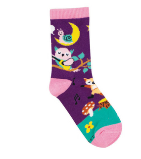 musical forest socks child age 4-7