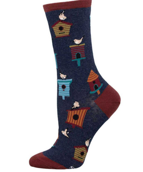 birdhouses womens socks