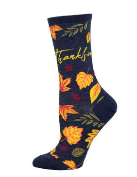 thankful for fall womens socks