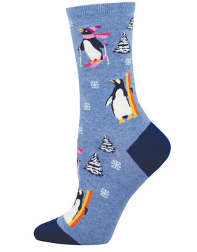 downhill penguins womens socks