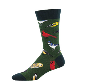 bird is the word mens socks