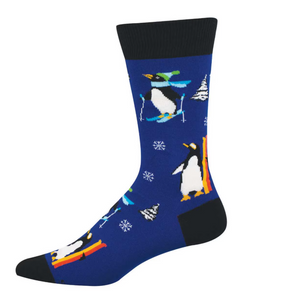 downhill penguin mens socks