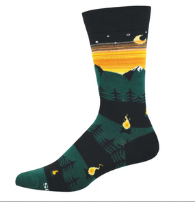 campfire vibes mens socks