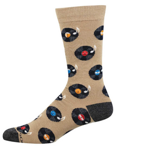 vinyl sounds mens bamboo socks