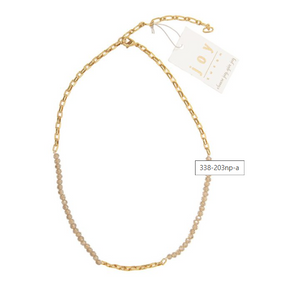 gold chain bead necklace