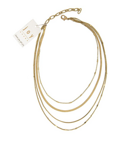 4 row chain necklace