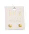 sunflower with pearl earrings