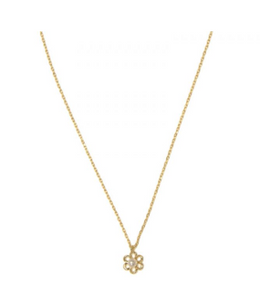 daisy with pearl necklace