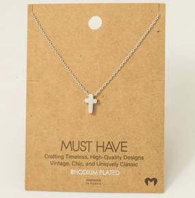 mini cross necklace