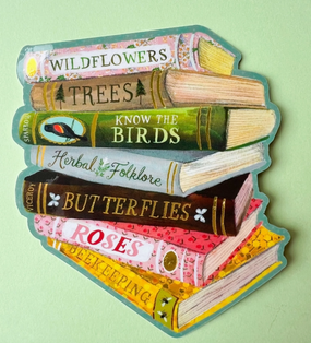 books die cut sticker