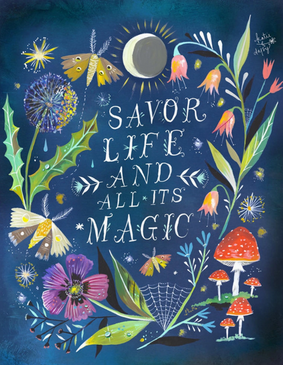 savor life print 8 x 10