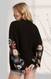 black crochet sleeve cardigan