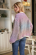 pink ombre stripe cardigan