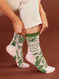 plant problem women crew socks