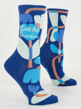 cool-ass grandma women crew socks