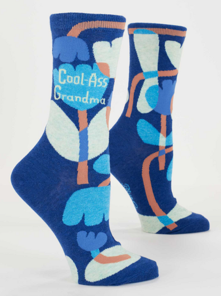cool-ass grandma women crew socks