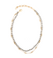 gold beaded 2 row necklace