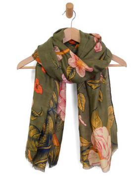 climbing flower scarf