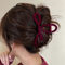 velvet bow hair clip