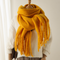 mohair tassel scarf