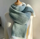 plaid faux cashmere scarf