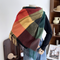 warm plaid scarf shawl