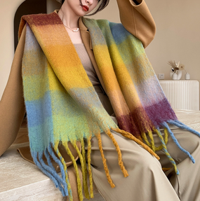 plush faux wool scarf
