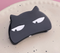 black cat hair clip