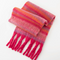 striped fluffy scarf