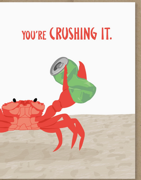 crushing it crab | congratulations