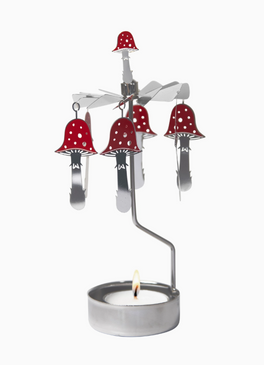 rotary candleholder mushroom