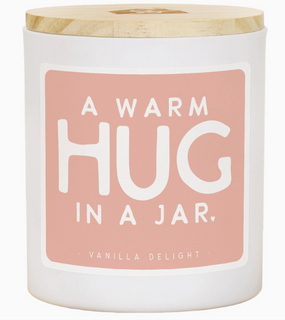 warm hug in a jar candle