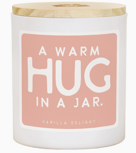 warm hug in a jar candle