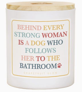 strong woman candle