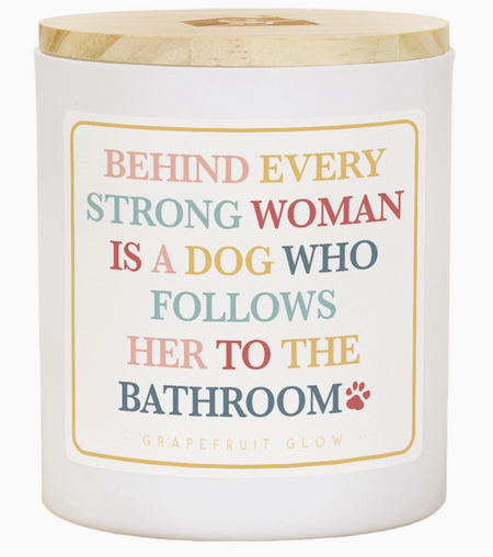 strong woman candle