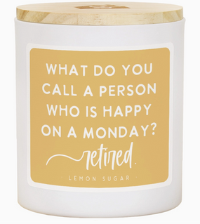 happy on monday candle