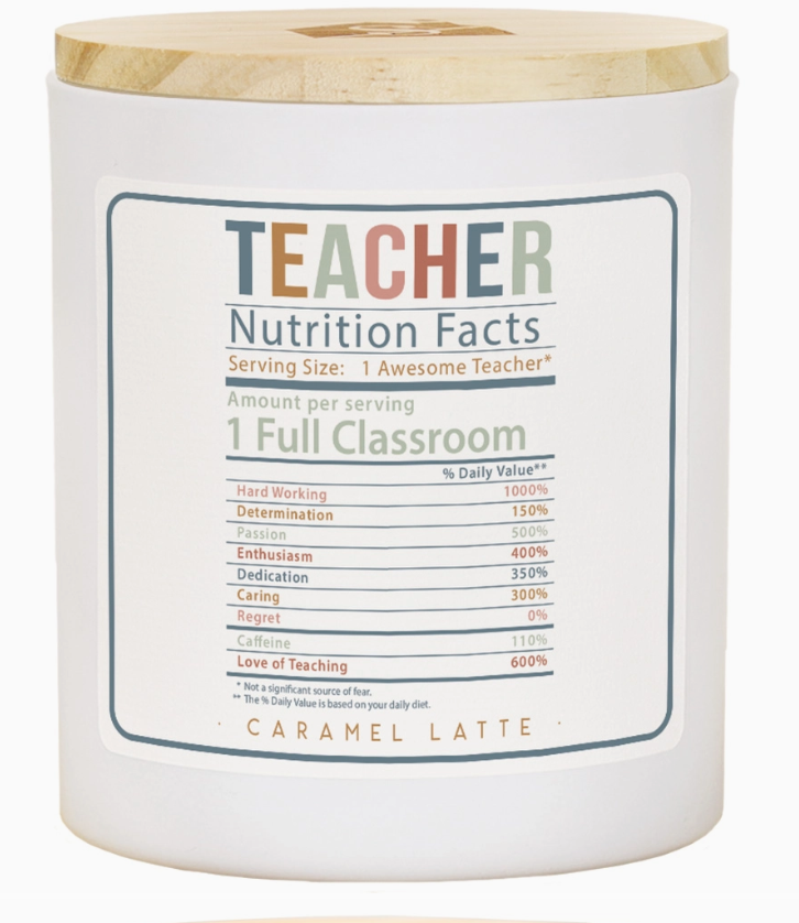 Teacher Nutrition Candle