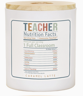 teacher nutrition candle