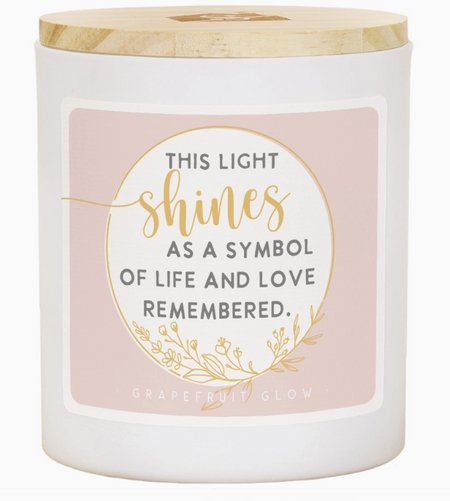 light shines candle