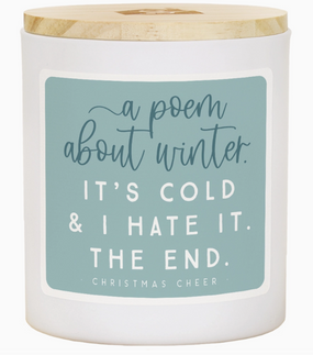 poem about winter candle