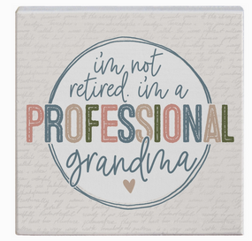 professional grandma gift block