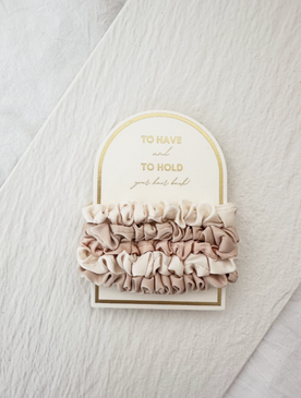 silk hair tie scrunchy set