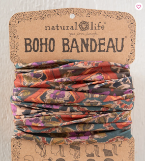brown tuscany border boho bandeau