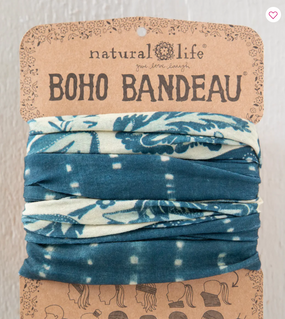 shibori stripe boho bandeau
