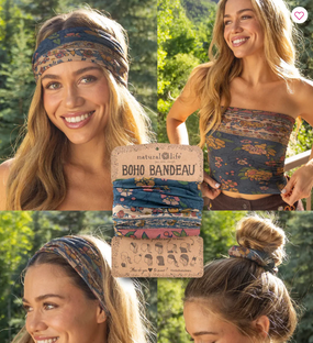 blue riviera boho bandeau