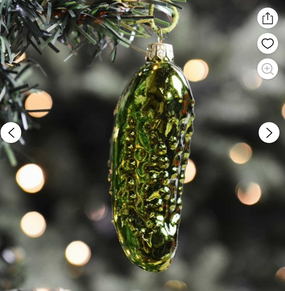 glass pickle ornament