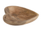 mango wood heart shaped dish